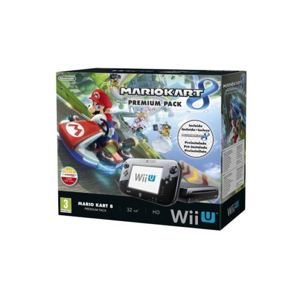 Nintendo Wii U-Konsole + Super Mario Kart 8-Spiel (vorinstalliert)