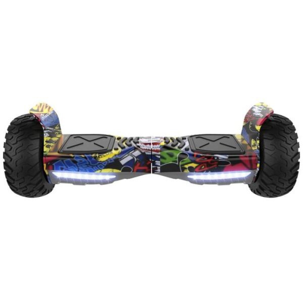 EVERCROSS Challenger Gyropode Hoverboard Hummer Hip-Hop Bluetooth 8,5 pouces,700W 4,4Ah Tout Terrain, avec App de contrôle