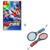 Mario Tennis Aces Game Switch + 2er-Pack Schläger für JoyCon